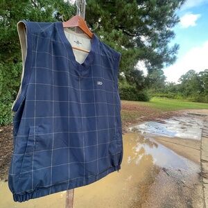 Men's XL Dockers Navy/Cream Reversible Golf Vest